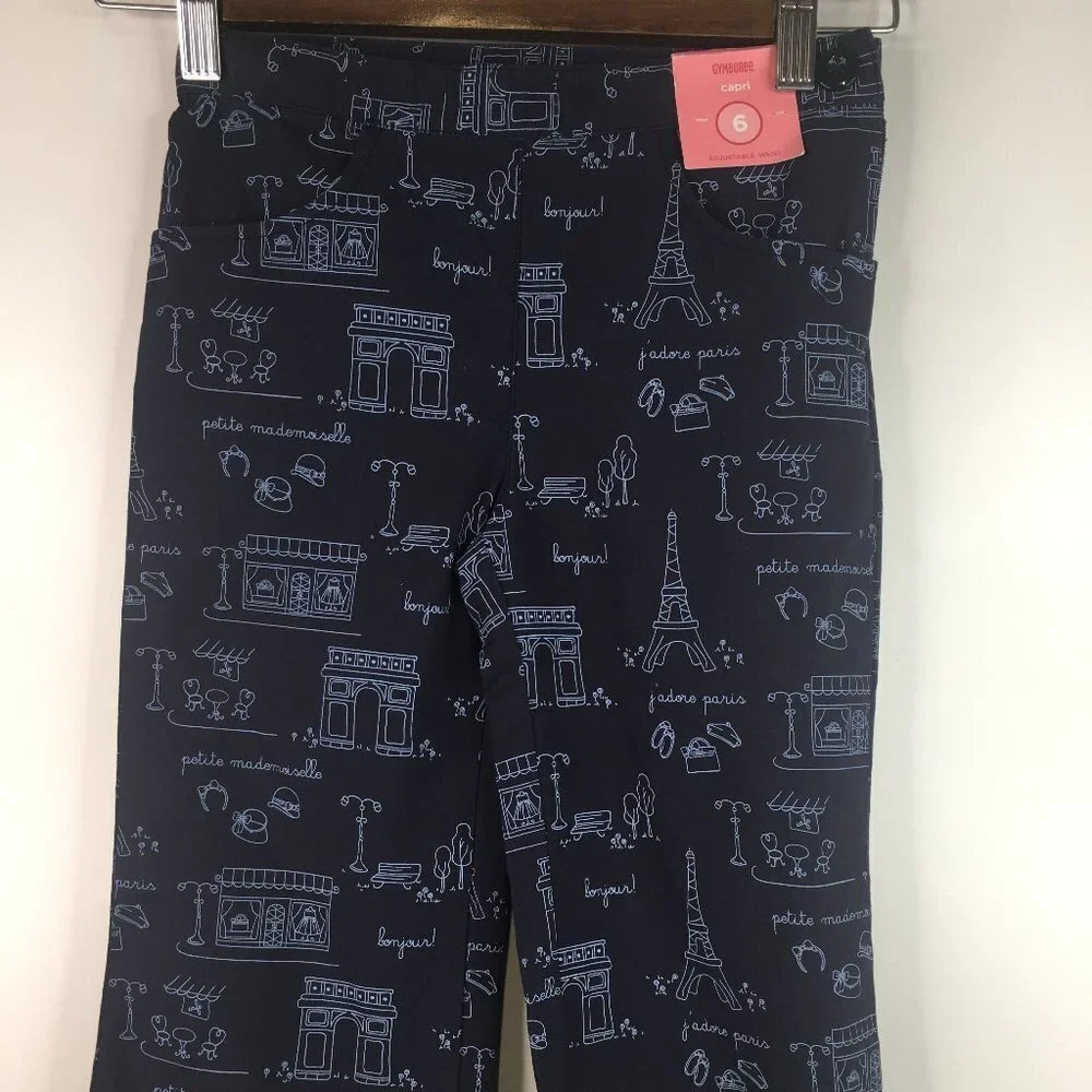 Gymboree Capri Adjustable Waist Side Zipper Girls Size 6. NWT